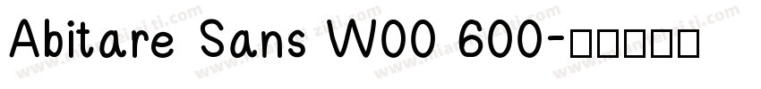 Abitare Sans W00 600字体转换